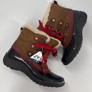 NWT Womens Anne Klein Sport Galenka Light Weight Faux Fur Winter Boots Size 6